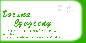 dorina czegledy business card